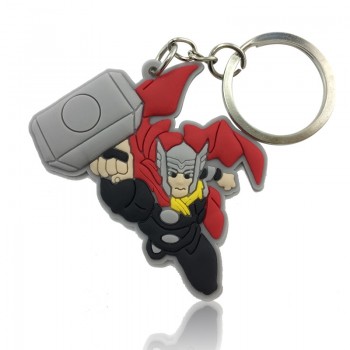 1pcs Avengers Super Mario Mickey Troll Cartoon Figure Key Chain PVC Anime Key Ring Kid Toy Pendant Keychain Key Holder Xmas Gift