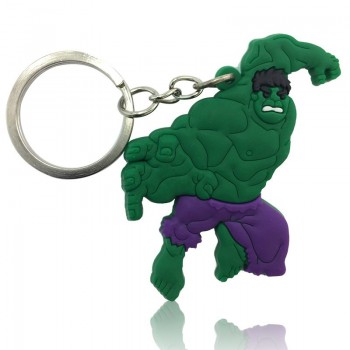 1pcs Avengers Super Mario Mickey Troll Cartoon Figure Key Chain PVC Anime Key Ring Kid Toy Pendant Keychain Key Holder Xmas Gift