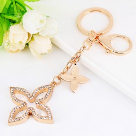 Creative Clover Keychain Gold Key Holder Metal Key Chain Fashion Keyring Charm Bag Auto Pendant Gift Wholesale Price
