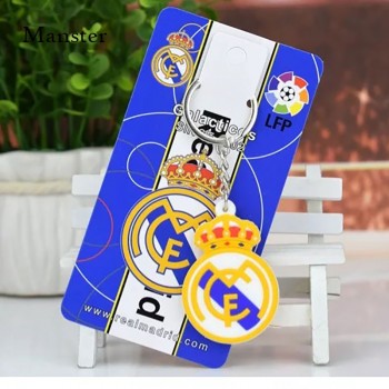 Football CR7 C.RONALDO Messi Bale Salah Sanchez Keychain Soccer Spain World Cup Europes Football leagues Key Chains Mens Gift