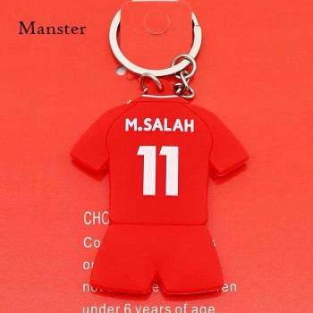 Football CR7 C.RONALDO Messi Bale Salah Sanchez Keychain Soccer Spain World Cup Europes Football leagues Key Chains Mens Gift
