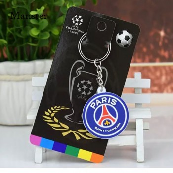 Football CR7 C.RONALDO Messi Bale Salah Sanchez Keychain Soccer Spain World Cup Europes Football leagues Key Chains Mens Gift