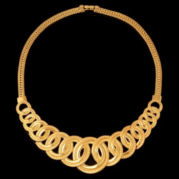 Kindlegem Luxury Parure Bijoux Femme Dubai Gold Geometric Big Necklace Sets Fashion Indian African Jewelry Sets For Women