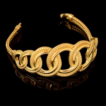 Kindlegem Luxury Parure Bijoux Femme Dubai Gold Geometric Big Necklace Sets Fashion Indian African Jewelry Sets For Women