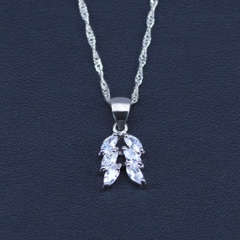 White Crystal Bridal Silver 925 Jewelry Sets Women Pendantamp;Necklaceamp;Bracelets Ring Earrings With Natural Stones Bracelets