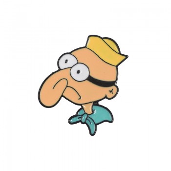 Cartoon Bob Collection ! Sponge Squidward Patrick Star Mermaid Man Barnacle Boy Pineapple House Friends Enamel Lapel Brooch Pin