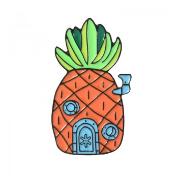 Cartoon Bob Collection ! Sponge Squidward Patrick Star Mermaid Man Barnacle Boy Pineapple House Friends Enamel Lapel Brooch Pin