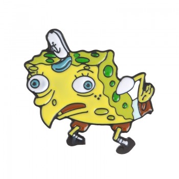 Cartoon Bob Collection ! Sponge Squidward Patrick Star Mermaid Man Barnacle Boy Pineapple House Friends Enamel Lapel Brooch Pin