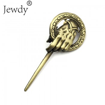 Game of Thrones Song of Ice and Fire Brooch Hand of the King Lapel Inspired Authentic Prop Pin Badge Brooches Movie Jewelry