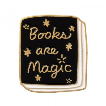 Book Pins Brooch Collection Hedgehog Better Magic Book Brooches Literature Reader Pin Badge Lapel Pins Gift for Book lovers