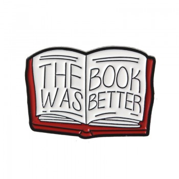 Book Pins Brooch Collection Hedgehog Better Magic Book Brooches Literature Reader Pin Badge Lapel Pins Gift for Book lovers
