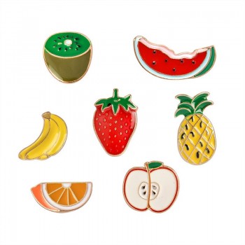 Miss Zoe 3~10pcs/set Plant cactus fruits flamingo Brooch Button Pins Denim Jacket lapel Pin Badge Plant Jewelry Gift for Kids