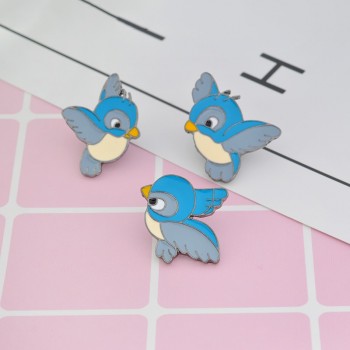 QIHE JEWELRY Animal pin set Cat Dog Panda Bird Penguin Fox Rabbit Enamel pins Cute Lapel pins Kawaii Brooches Animal jewelry