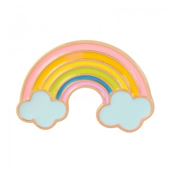 Rainbow and Clouds Enamel Pin Cartoon Rainbow Brooches Collection Fashion Metal Brooch Pins Badge Gifts for Women Men Children