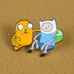 Super Cute ! Adventure Time With Finn And Jake BMO Cartoon Funny Dog Handheld Game Console Enamel Brooches Pin Gift For Children