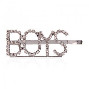 Shiny Rhinestone Letters Girls Sex Hairpins Fringe Pin Romantic Personalized Bang Elegant Hair Jewelry Wedding Jewelry FJ037