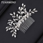 Wedding Rhinestone Hair Comb Bride Head Ornaments Wedding Hair Combs Hair Accessories Bridal Rhinestone Womens Jewelry