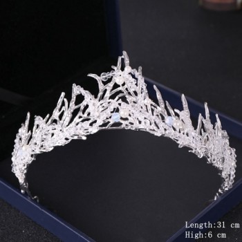 Crystal Rhinestone Wedding Crown Silver Bride Tiaras and Crown Headdress Hair Accessories For Women Wedding Bridal Headpiece
