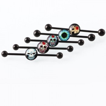 ZIIME 1 Pair Surgical Steel Industrial Barbell Piercing Tragus Piercing Cartilage Earrings Ear Stud Bar Orelha Body Jewelry 2019