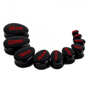 1 Pair Natural Stone Teardrop Ear Plugs Tunnel Shellhard Gauges Ear Expander Stretcher Fashion Body Pircings Jewelry