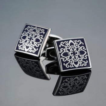 Fashion Mens Cufflinks Stainless Steel Business Cufflinks For Gentlemen Copper Stamping Cuff Links Hand engraving Men Jewelry