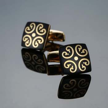 Fashion Mens Cufflinks Stainless Steel Business Cufflinks For Gentlemen Copper Stamping Cuff Links Hand engraving Men Jewelry