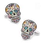 Free Shipping Skull Cufflinks Wholesale Sugar Dead Skeleton Design Hyperbole Style Cuff Links