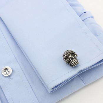 Free Shipping Skull Cufflinks Wholesale Sugar Dead Skeleton Design Hyperbole Style Cuff Links
