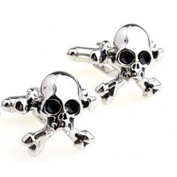 Free Shipping Skull Cufflinks Wholesale Sugar Dead Skeleton Design Hyperbole Style Cuff Links