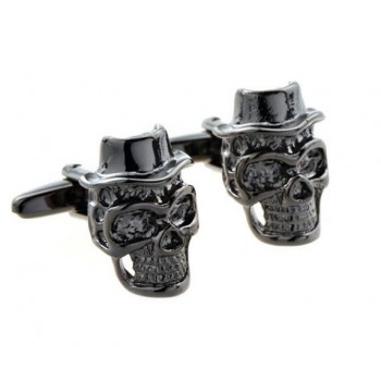 Free Shipping Skull Cufflinks Wholesale Sugar Dead Skeleton Design Hyperbole Style Cuff Links