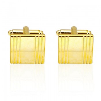 Free shipping Fashion Gold Laser Cufflink Cuff Link 1 Pair suona / lette / knot Luxury High-grade jewelry Mens Bouton De Manche