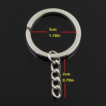 New Fashion Keychain 40*40mm caduceus medical symbol md Pendants DIY Men Jewelry Car Key Chain Ring Holder Souvenir For Gift
