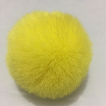 Women Bag Charm 8cm Fur Pom Pom Ball with Elastic Imitation Fur Pompom Double Colors Gradient Keychain Accessories Llaveros