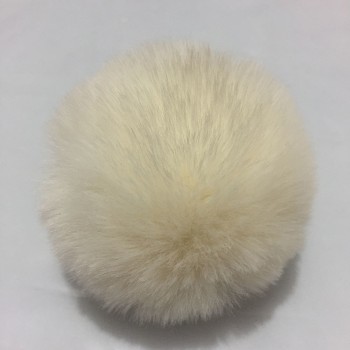 Women Bag Charm 8cm Fur Pom Pom Ball with Elastic Imitation Fur Pompom Double Colors Gradient Keychain Accessories Llaveros