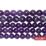 Free Shipping AAAA Quality Natural Stone Purple Amethysts Crystals Round Loose Beads 15 Strand 3 4 6 8 10 12MM Pick Size