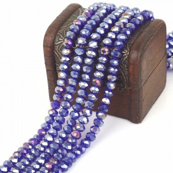 Pick Size 2 3 4 6 8mm Czech Loose Rondelle Crystal Beads For Jewelry Making Diy Needlework AB Color Spacer Faceted Glass Beads