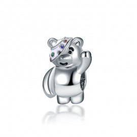 Fashion Cartoon Bear beads for jewelry making Bracelet Necklace Pendant Keychain Accessories Loose bead gifts for women AH049