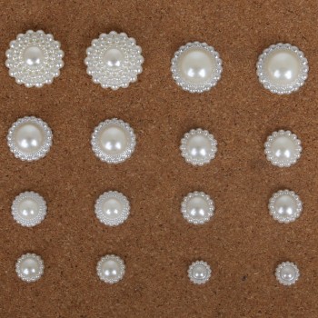 New Fashion 20-200pcs Sun Flower Flat Back Cabochon Imitation Plastic ABS Pearl  Beads For DIY Jewelry Handmade Craft Making
