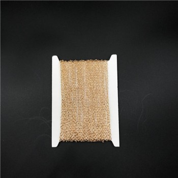 10m/roll Diameter 2/2.5/3mm Iron Metal Chains Bulk Necklace Components Gold Silver Color Open Link Chain For Diy Jewelry Making