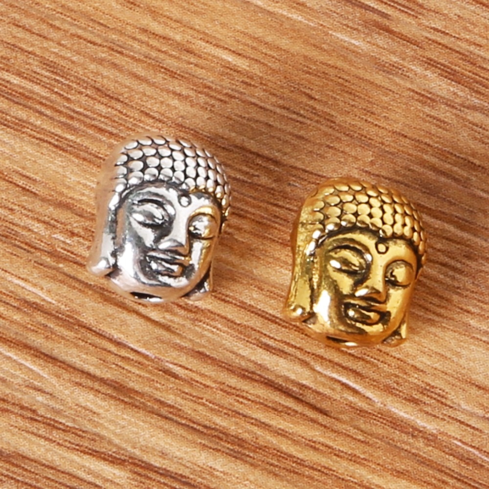 9x10mm 10pcs/lot Buddha Head Charms Pendant Metal Jewelry Findings For Jewelry Making Bracelet Necklace DIY