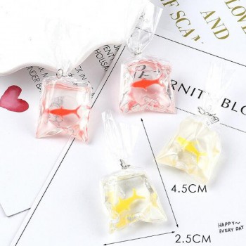 5pcs Cute 25mm Small Fish Candy Resin Stone Child Earring Drop Necklace Pendant Diy Making Handmade Jewelry Finding C27