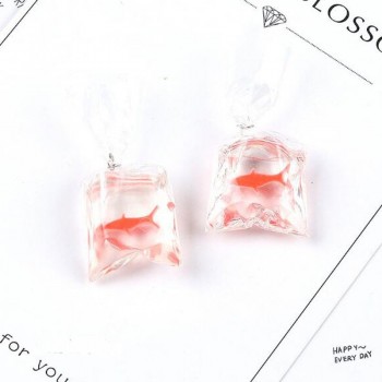 5pcs Cute 25mm Small Fish Candy Resin Stone Child Earring Drop Necklace Pendant Diy Making Handmade Jewelry Finding C27