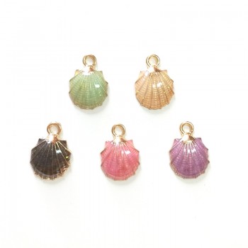 New 10 Pieces Cute Lovely Nautical Starfish Scallop Conch Drop Oil Zinc Alloy Charms Pendants Diy Jewelry Accessories PJ287