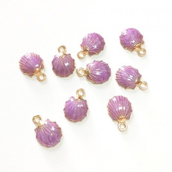 New 10 Pieces Cute Lovely Nautical Starfish Scallop Conch Drop Oil Zinc Alloy Charms Pendants Diy Jewelry Accessories PJ287