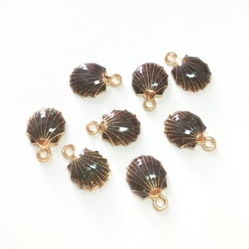 New 10 Pieces Cute Lovely Nautical Starfish Scallop Conch Drop Oil Zinc Alloy Charms Pendants Diy Jewelry Accessories PJ287