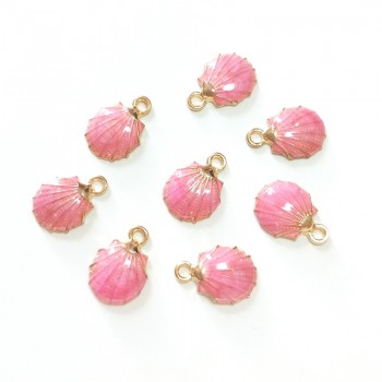 New 10 Pieces Cute Lovely Nautical Starfish Scallop Conch Drop Oil Zinc Alloy Charms Pendants Diy Jewelry Accessories PJ287