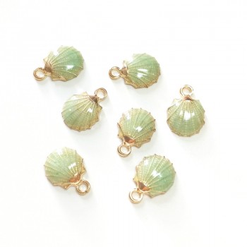 New 10 Pieces Cute Lovely Nautical Starfish Scallop Conch Drop Oil Zinc Alloy Charms Pendants Diy Jewelry Accessories PJ287