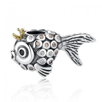 Sparkling Butterfly Angel Fish Sea Turtle Paw Prints  Frog Prince Charm Fit Pandora Bracelet 925 Sterling Silver Charm Jewelry