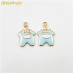 GraceAngie Cute Baby Shower Childrens Wear Style Trendy Bracelet Necklace Pendant Findings Charms Women DIY Jewelry Crafts
