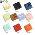 Cheap Sale Jewelry Box Gift Boxes With Knot Necklace amp;Ring amp;Bracelet Display Box For Jewelry Fixed Mixed Multicolor 4x4x3cm